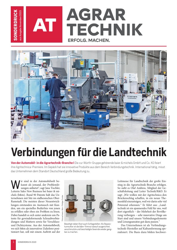 “Connections for agricultural machinery”