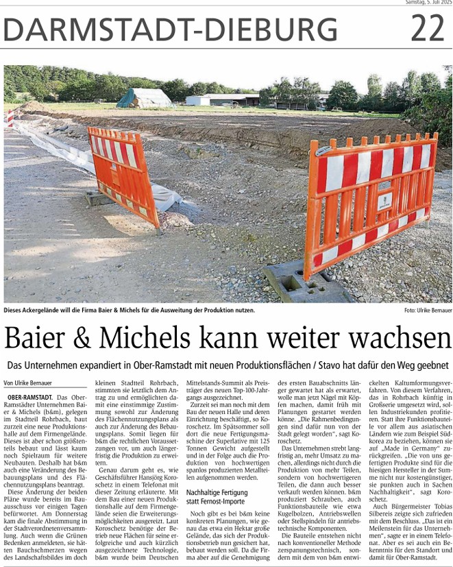 “Baier & Michels set for further growth”