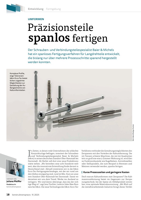 “Precision Parts – Manufactured Chiplessly”