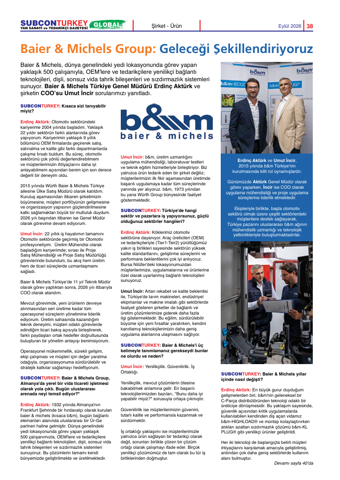 “Forming the Industry of Tomorrow Together”